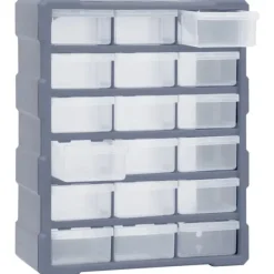 Skuffereol med 18 skuffer 38x16x47 cm - Skuffereol - Skuffereoler - Home & Living Best