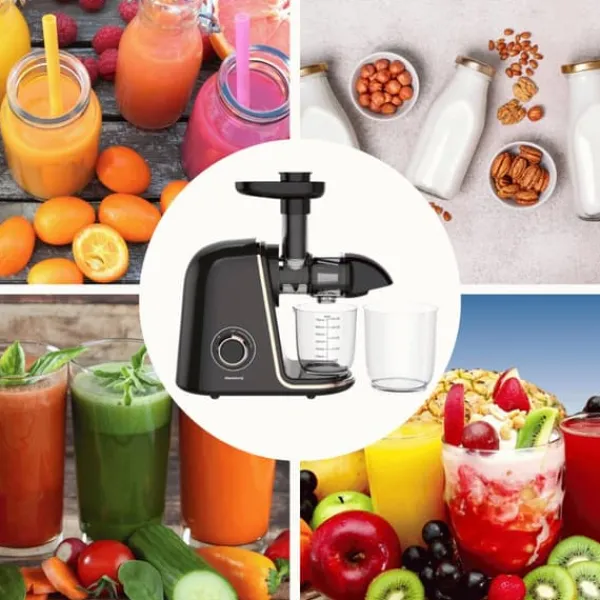 Juicepresser - Nyd Friskpresset Juice Derhjemme>Slow juicer 150W til frugt og grønt KOLDPRESSE KLAUSBERG KB-7867