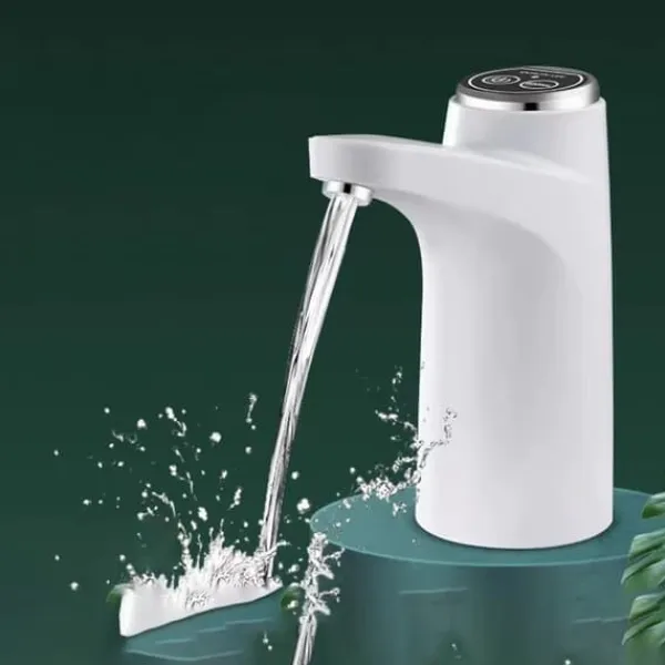 Vandkølere>Smart Elektrisk Vandflaskepumpe Trådløs Automatisk Drikkevandsdispenser Hvid