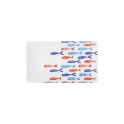 Snack bakke La Mediterránea Fisk 25 x 15 x 2 cm (12 enheder) New