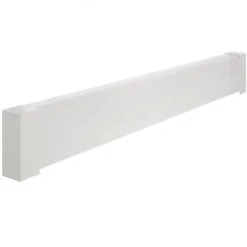 Radiatorer>Sokkelradiator dækplade, 1526x8x19,3 cm, Hvid, Stål