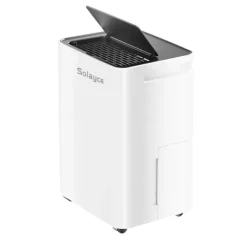 Solayce PD12R-02EE affugter, 260W, 3,2L tank, 35 dB, 90° drejning, Energibesparende, til rum op til 40 m², hvid