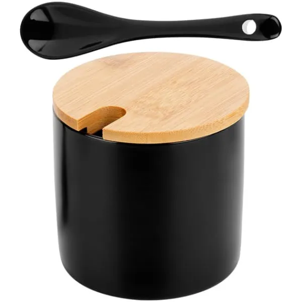 Sort keramisk sukkerskål Discount