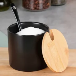 Sort keramisk sukkerskål Discount