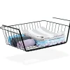 Sort metalkurv til underhylde 40,5x26,5x14,5 cm Outlet