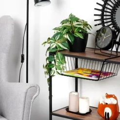 Sort metalkurv til underhylde 40,5x26,5x14,5 cm Outlet