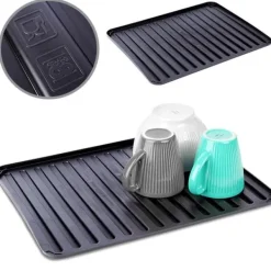 Sort opvaskemåtte 39,5x30,5 cm Outlet