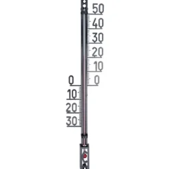 Sort udendørstermometer 27 cm Outlet