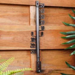 Sort udendørstermometer 27 cm Outlet