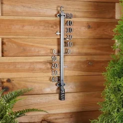 Sort udendørstermometer 41 cm New