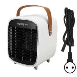 Radiatorer>Space Heater Mini Letvægts Bærbar Overophedningsbeskyttelse Moderne Elvarmer Hvid EU-stik 220V