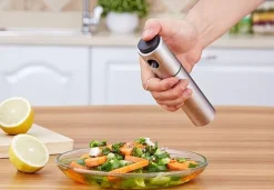 Sprayflaske til olie/eddike rustfrit stål Clearance