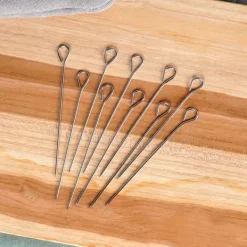 Spyd til rulade, kød, stål, 10 cm, 10 stk. Clearance