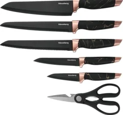 Sæt køkkenknive i blok af 6 stk. KLAUSBERG KB-7770 Hot