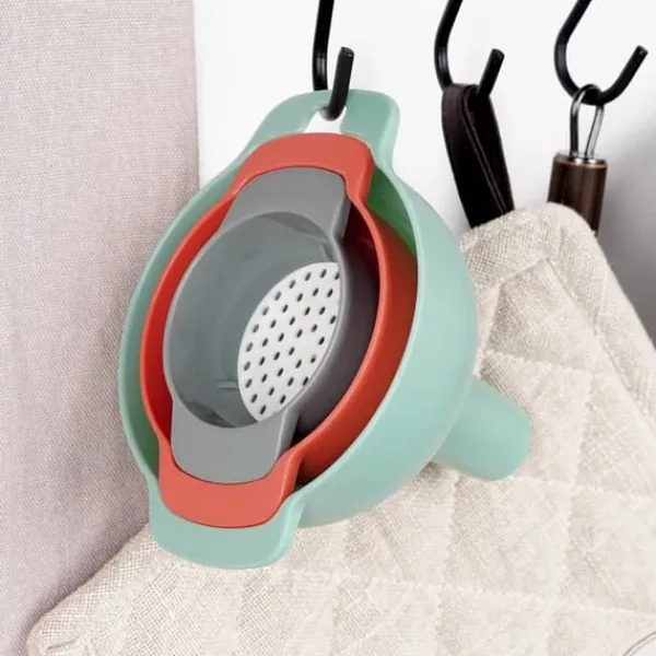 Sæt køkkentragte med si 10/8/6 cm 4-delt tragtsi EXCELLENT HUSWARE 259731 Outlet