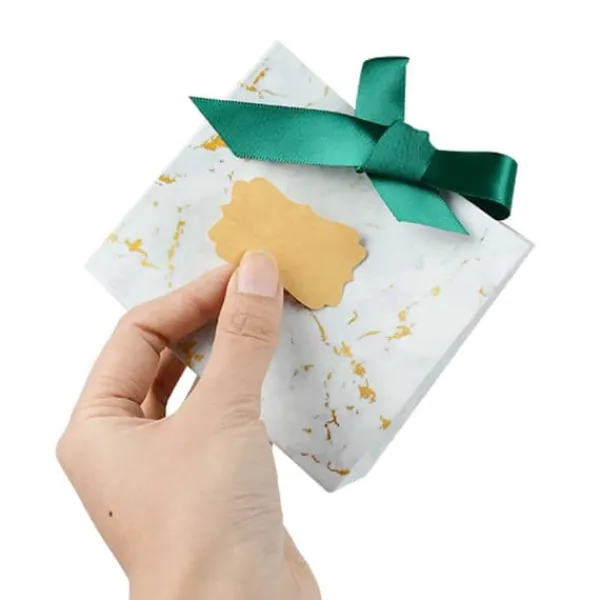 Tilbehør Til Madopbevaring>250st Kraft Paper Labels til dåser, gaver + blyant
