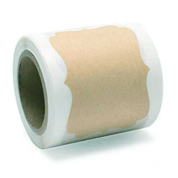 Tilbehør Til Madopbevaring>250st Kraft Paper Labels til dåser, gaver + blyant