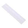 Opbevaringssystem Til Køkkenskuffer>4st Lådavdelare Organizer Plast Lådförvaringsvägg Hem Justerbar klaff Vit Förlängd 47x7CM