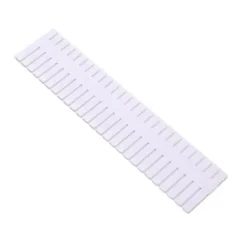 Opbevaringssystem Til Køkkenskuffer>4st Lådavdelare Organizer Plast Lådförvaringsvägg Hem Justerbar klaff Vit Förlängd 47x7CM