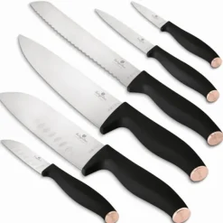 Sæt med 6 køkkenknive BERLINGER HAUS Black Rose BH-2949 Clearance