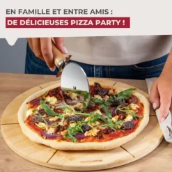 Sæt med 2 pizzabrætter med skærehuller - FACKELMANN - Ø 32 cm Clearance