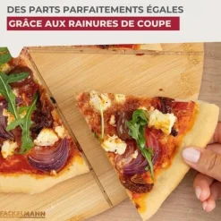 Sæt med 2 pizzabrætter med skærehuller - FACKELMANN - Ø 32 cm Clearance