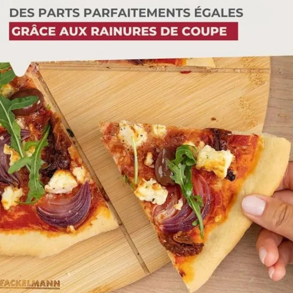Sæt med 2 pizzabrætter med skærehuller - FACKELMANN - Ø 32 cm Clearance