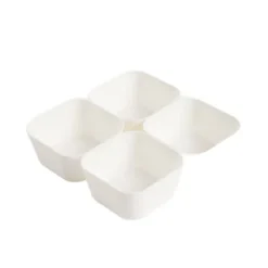 Sæt med æsker | LURDES | plastik, 4 stk. | 8,8x8,8x4,5 cm | 736346 Outlet