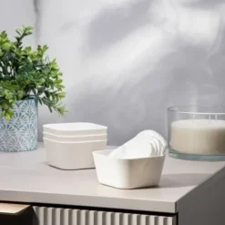 Sæt med æsker | LURDES | plastik, 4 stk. | 8,8x8,8x4,5 cm | 736346 Outlet