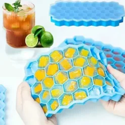 Stabelbar isform med låg - isterning form Hexagon Baking form Online