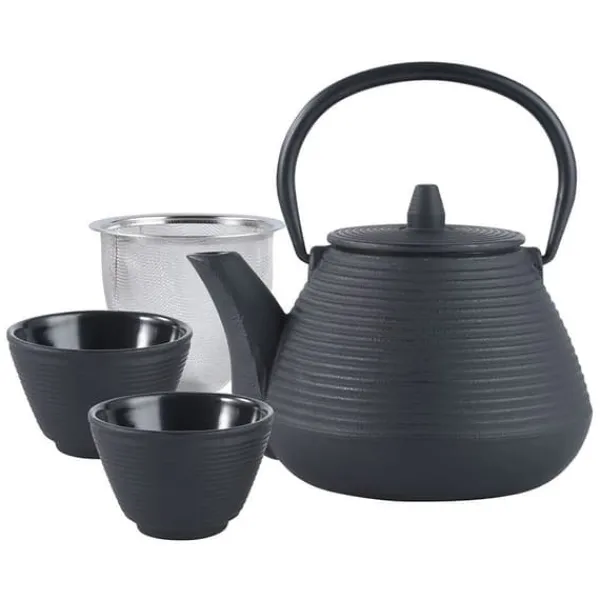 Støbejern tekande 1.0L med støbejerns kopper KINGHOFF KH-1846 Outlet