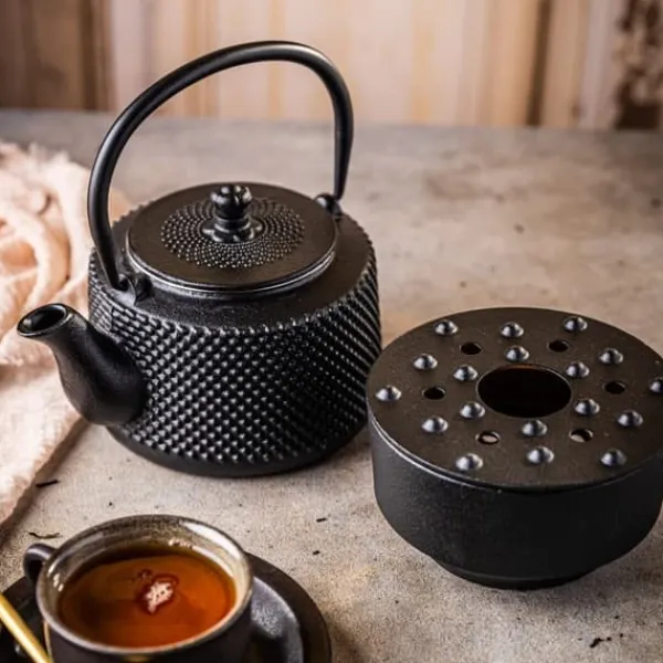 Kaffe- & Tekander>Støbejern tekande med varmelegeme 0,8L KINGHOFF KH-1847