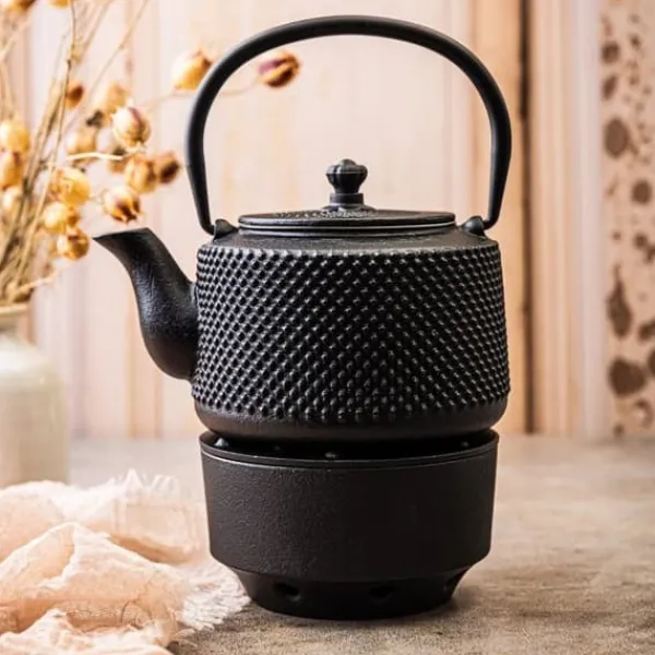 Kaffe- & Tekander>Støbejern tekande med varmelegeme 0,8L KINGHOFF KH-1847