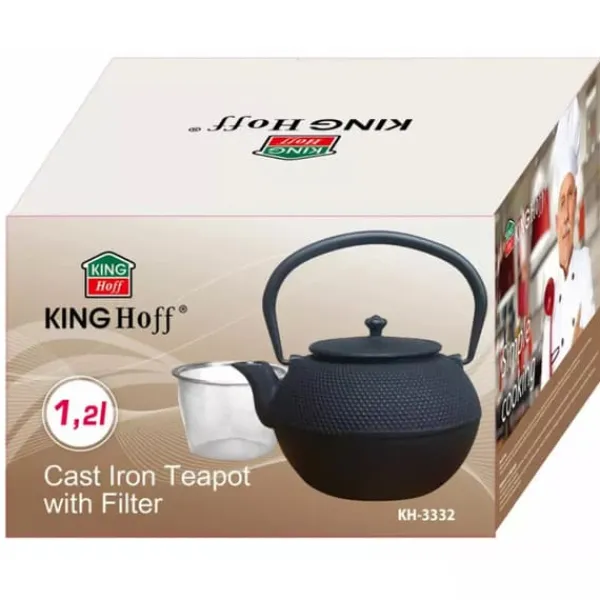 STØBEJERNSBRYGER 1,2L MED FILTER KINGHOFF KH-3332 Sale