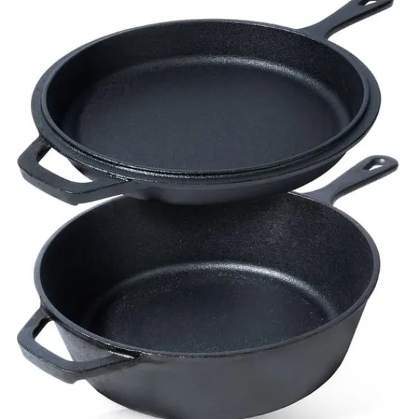 Støbejernsgryde med stegepande CAST LINE 24 cm / 3,5 l Hot