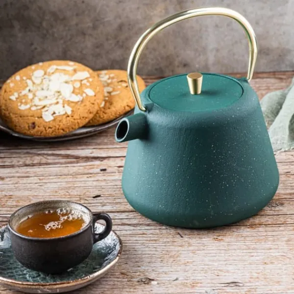 Kaffe- & Tekander>Støbejernstekande, kaffemaskine, 1,0L, KINGHOFF KH-1933