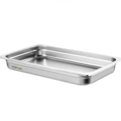 Madopvarmere>Steam Table Pan, 6-pak fuld størrelse anti-jam, 53x32,8x6,7 cm, rustfrit stål, opbevaring