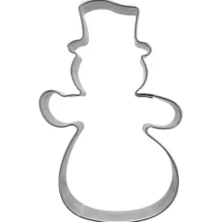 Stål snemand kageudstikker 7,5 cm Discount