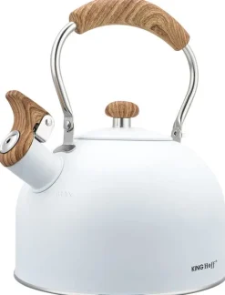 Elkedel>Stålgaskedel 2,5L induktion, mat hvid KINGHOFF KH-1860