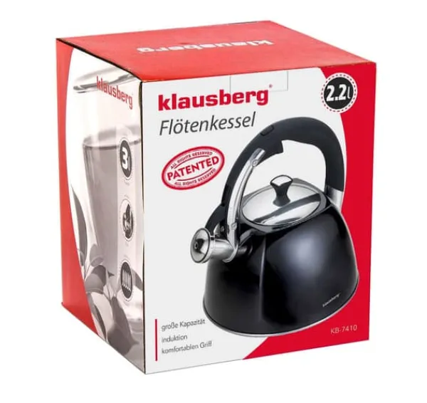 Elkedel>Stålkedel 2,2L KLAUSBERG KB-7410 Blank