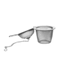 Tefiltre>Stålsi til brygning af te og urter til brygning af en kop eller kande