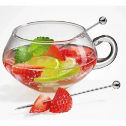Stålspyd til snacks og cocktails Cilio Cocktail 6 stk. længde 10,5 cm Hot