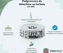 Stålvarmer til infusere, kander og tekander TE LIGHT KINGHOFF KH-1898 Best