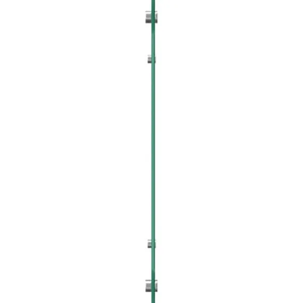 Stænkplader i 2 stk. hærdet glas 70x50 cm | Farve: Hvid Discount