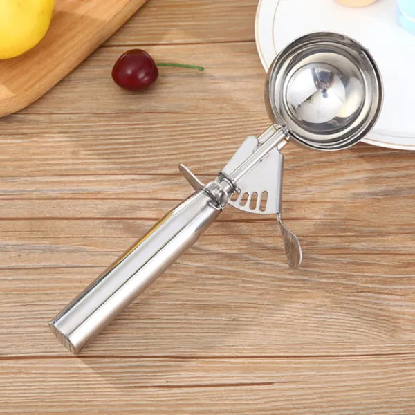 Skeer & Skovle>Stor Cookie Scoop i Rustfrit Stål - 6,3 CM Diameter