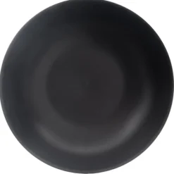 Stor dyb middagstallerken til suppefade Keramik Sort 20,5 cm 800 ml Discount