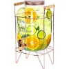 Stor glasdispenser med hane og stativ, 5,5 l New