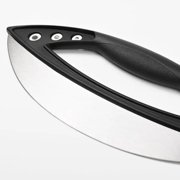 Pizzaskærere>Stor Loop Pizza Cutter - Jern & Silikone Pizza Slicer