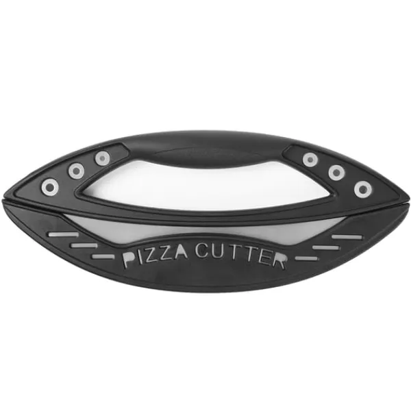 Pizzaskærere>Stor Loop Pizza Cutter - Jern & Silikone Pizza Slicer