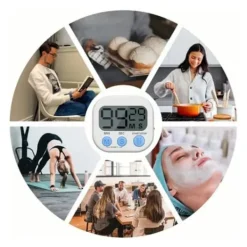 Storskærm digital køkkentimer, multifunktionel batteridrevet elektronisk kogetimer Outlet